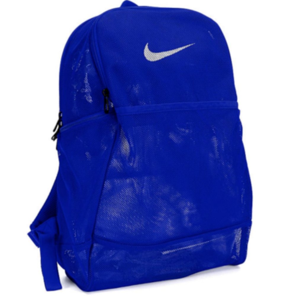 NWT NIKE Brasilia MESH 9.0 Backpack Blue/White Laptop Sleeve BA6050-480